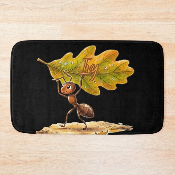 Item preview, Carrying Oak Leaf – Personalized Name Ivy Watercolor Art designed and sold by MBBialyPiksel.