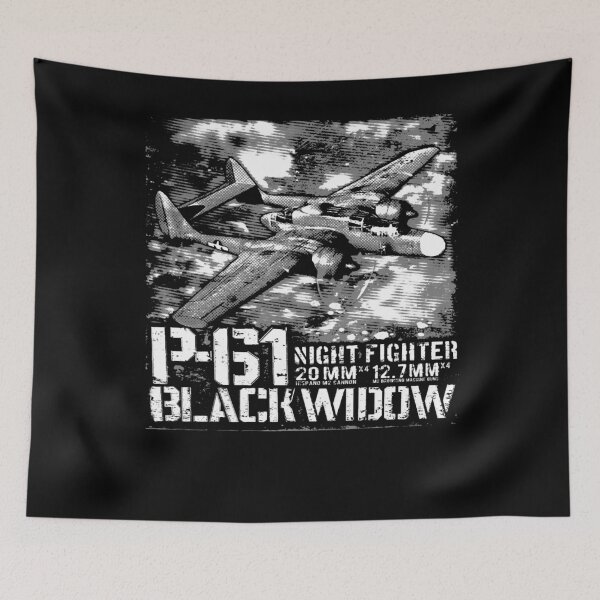 Item preview, P-61 Black Widow Night Fighter Vintage Warbird Tee designed and sold by Emberglowo.
