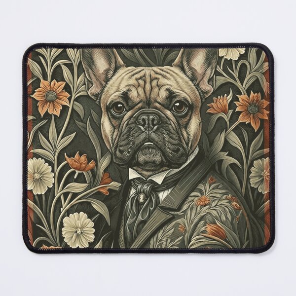 Item preview, Dapper French Bulldog Victorian Frenchie Gentleman designed and sold by AntiqueImages.
