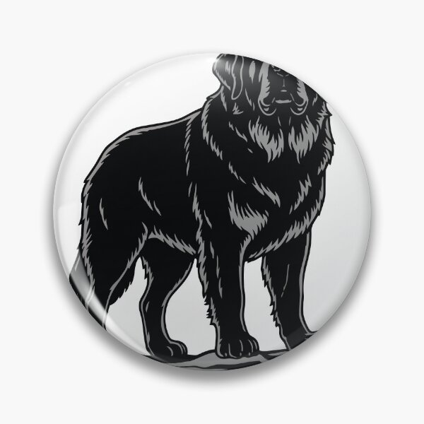 Item preview, Newfoundland Dog on Rock Portrait Black Rescuer designed and sold by PixelStudioBe.