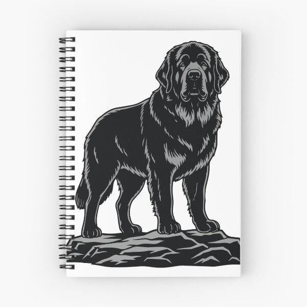 Item preview, Newfoundland Dog on Rock Portrait Black Rescuer designed and sold by PixelStudioBe.