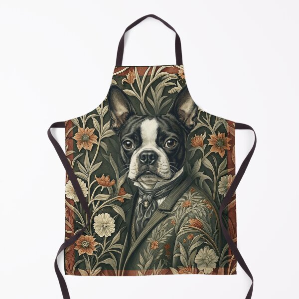 Item preview, Boston Terrier Gentleman Dog Victorian Portrait Art designed and sold by AntiqueImages.