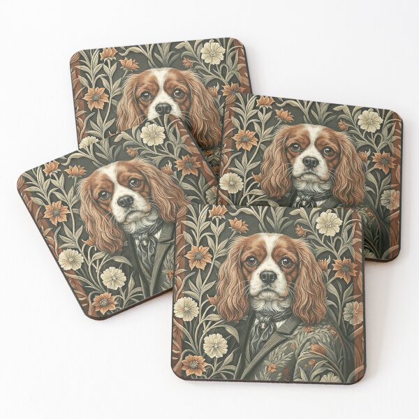 Item preview, Cavalier King Charles Spaniel Blenheim Gentleman designed and sold by AntiqueImages.