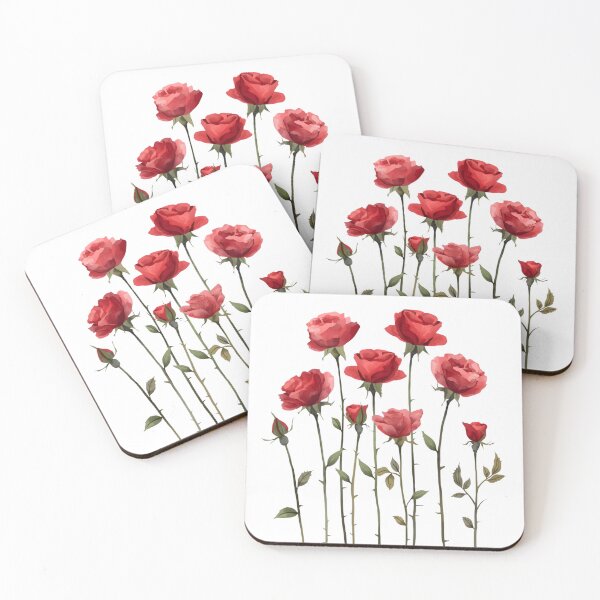 Item preview,  Watercolor red roses designed and sold by uunaa.