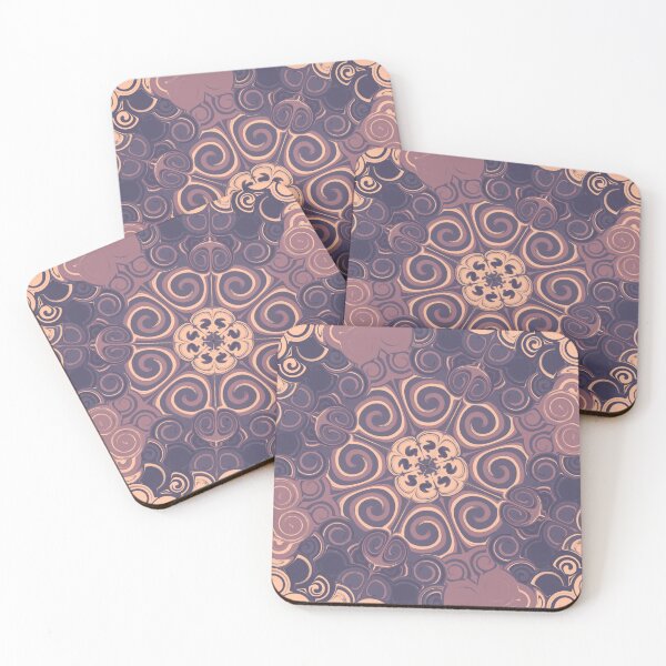 Item preview, pastel colour mandala art designed and sold by Feral Lines Studio .