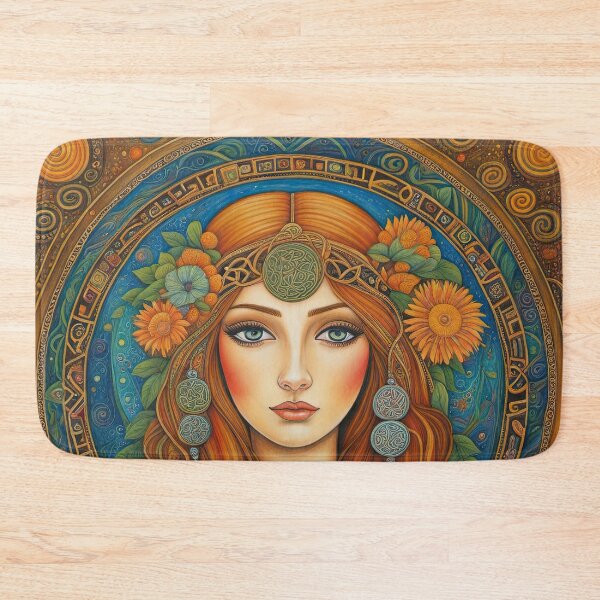 Item preview, Portrait of Celtic priestess, Spirit of Summer designed and sold by Colin Bentham.
