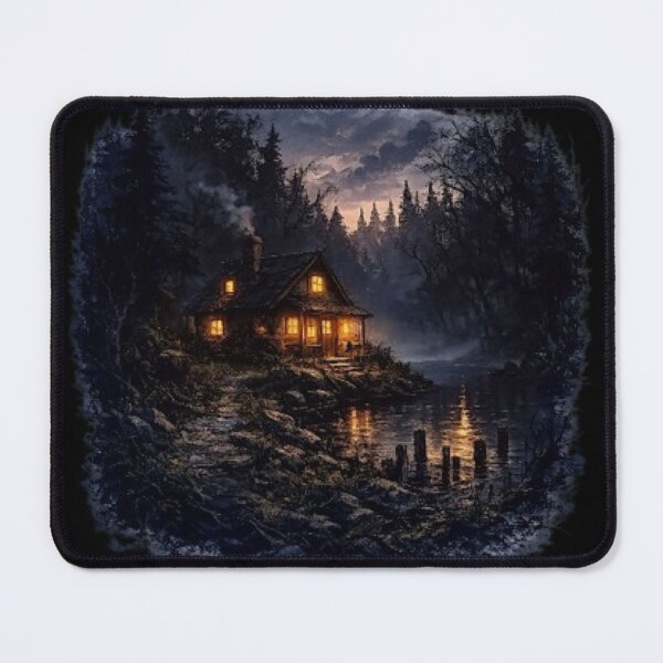 Item preview, Lakeside Cottage — Creeping Treeline Horror designed and sold by Rare Plus Apparel!.
