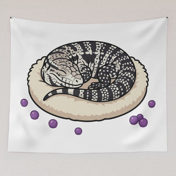 Item preview, Scaly Puppy Argentine Black And White Tegu Dog Bed designed and sold by Petzzz.