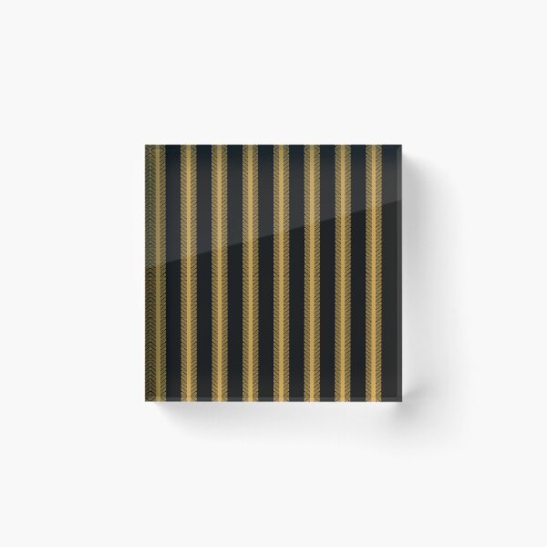 Item preview, Black gold stripes luxury pattern designed and sold by WildHugeDot.