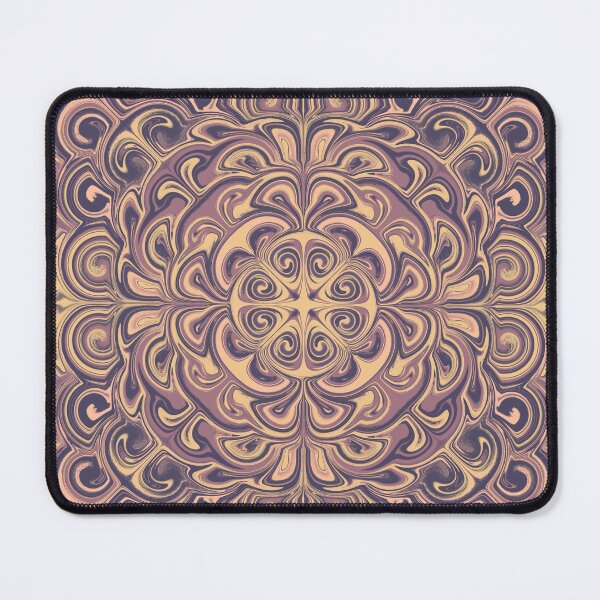 Item preview, mandala art with pastel colors designed and sold by Feral Lines Studio .
