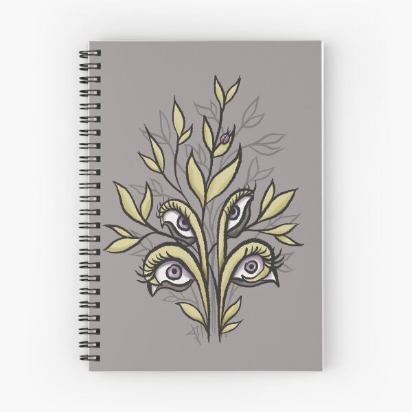 Item preview, Weirdcore Plant with Eyes and Ladybugs - Creepy Cute Surreal Art designed and sold by Boriana Giormova.
