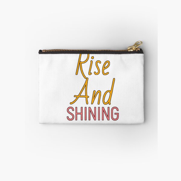Item preview, Rise and Shine Motivational Phrase Positive Mornings Humor Sleep Design designed and sold by AstronautMerch.