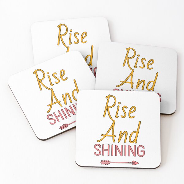 Item preview, Rise and Shine Motivational Phrase Positive Mornings Humor Sleep Design designed and sold by AstronautMerch.