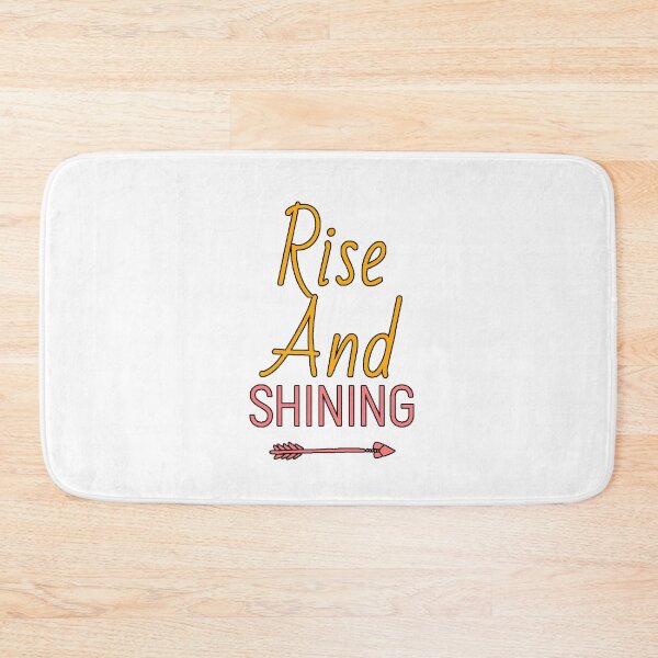 Item preview, Rise and Shine Motivational Phrase Positive Mornings Humor Sleep Design designed and sold by AstronautMerch.