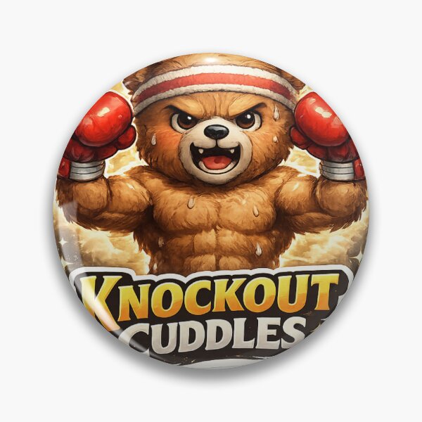 Item preview, Knockout Cuddles – Badass Teddy Bear Boxing Sticker ?? designed and sold by SparkVault.