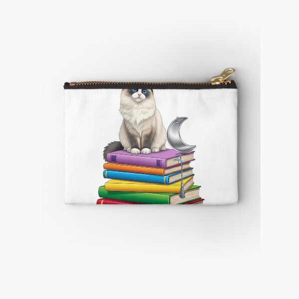 Aperçu de l'œuvre Ragdoll Livre Pile Chat Lune créée et vendue par pumsquare.