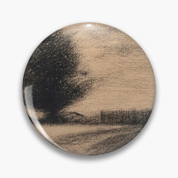 Item preview, Arbre Et Route by Georges Seurat: Minimalist Riverbank Landscape Poster designed and sold by artofuniverse.