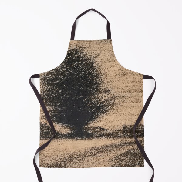 Item preview, Arbre Et Route by Georges Seurat: Minimalist Riverbank Landscape Poster designed and sold by artofuniverse.