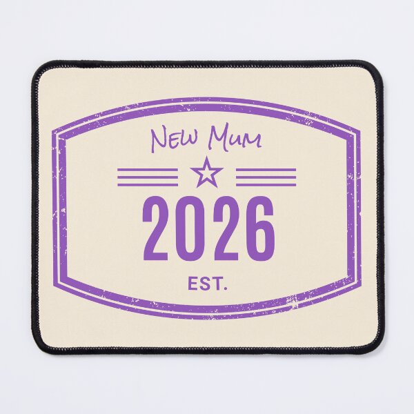 Item preview, Arrivals range - New Mum Est. 2026 Vintage Emblem designed and sold by Teacuppupdesign.