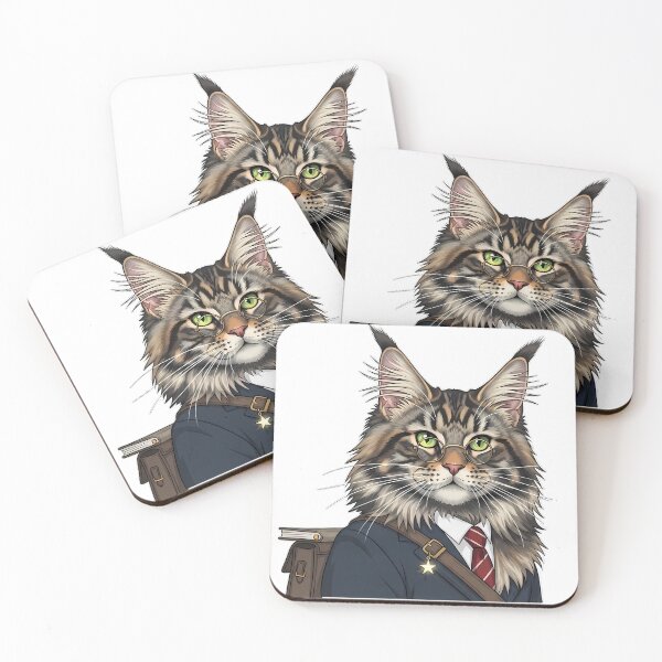 Item preview, Gato Maine Coon Erudito designed and sold by pumsquare.