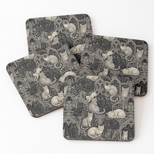 Item preview, Cats and Gargoyles designed and sold by JacquiTaylorArt.
