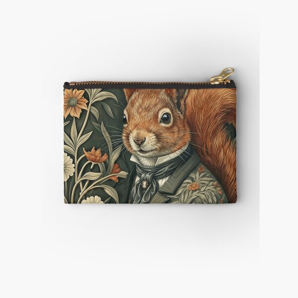 Item preview, Dapper Squirrel Victorian Floral Art Nouveau designed and sold by AntiqueImages.