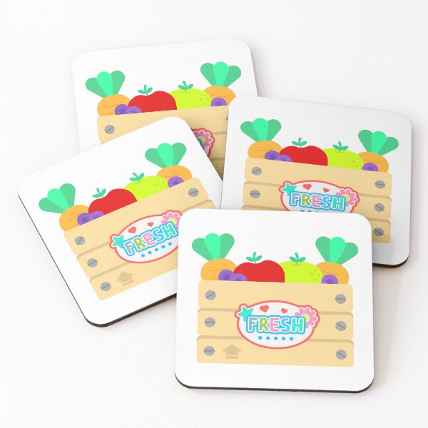 Item preview, Wooden Crate with Fresh Fruits and Vegetables for Picnic Spring Summer Easter designed and sold by nuchz.