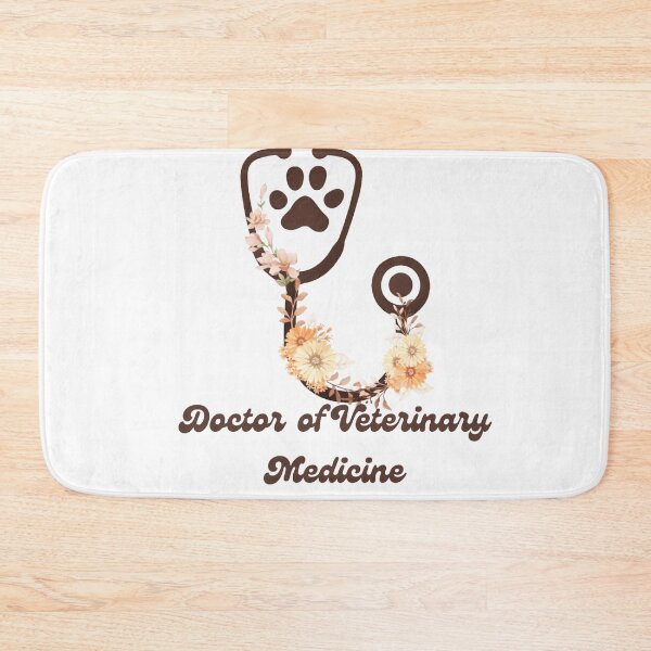 Item preview, Retro Boho Floral Stethoscope - Doctor of Veterinary Medicine Aesthetic designed and sold by batoot1.