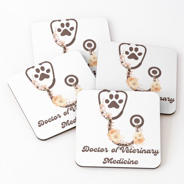 Item preview, Retro Boho Floral Stethoscope - Doctor of Veterinary Medicine Aesthetic designed and sold by batoot1.