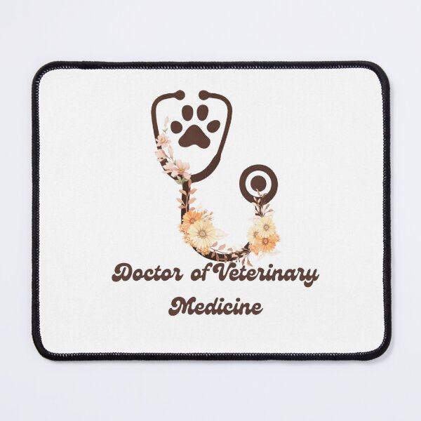 Item preview, Retro Boho Floral Stethoscope - Doctor of Veterinary Medicine Aesthetic designed and sold by batoot1.