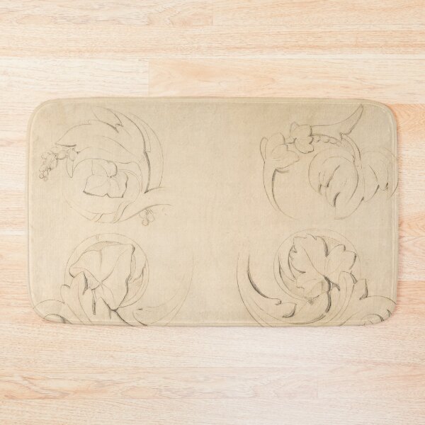 Item preview, Architectural Motifs Four Rinceaux by Georges Seurat: Ornamental Sketch Poster designed and sold by artofuniverse.