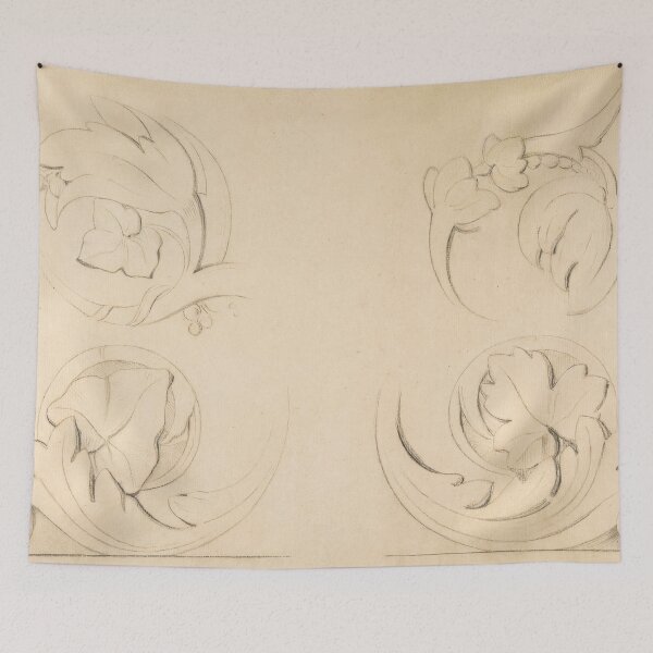 Item preview, Architectural Motifs Four Rinceaux by Georges Seurat: Ornamental Sketch Poster designed and sold by artofuniverse.