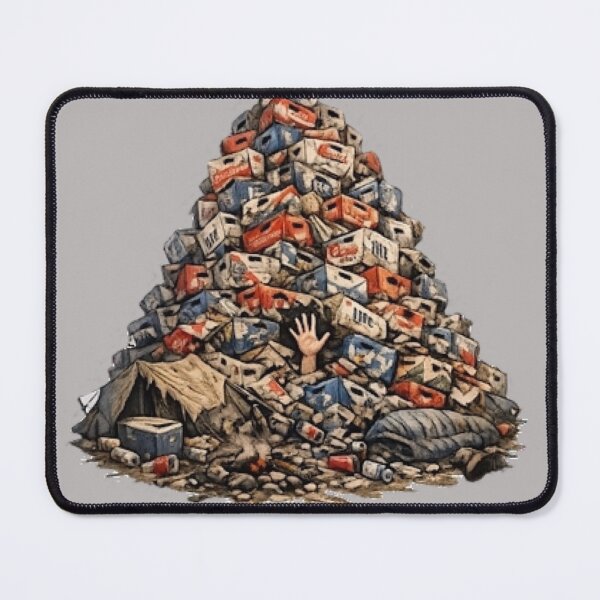 Item preview, Beer Case Mountain — Wrecked Campsite Dark Humor designed and sold by Rare Plus Apparel!.
