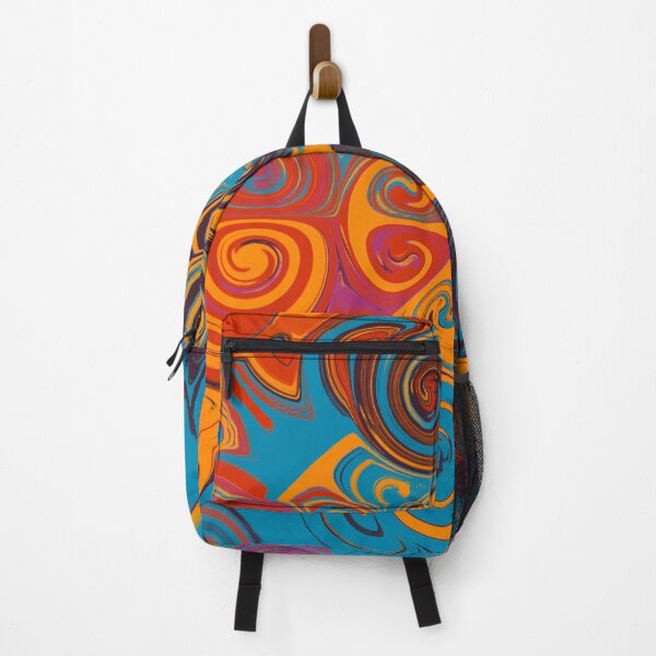 Item preview, mandala art fire and water designed and sold by Feral Lines Studio .