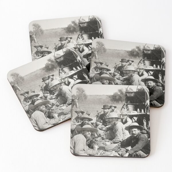 Item preview, Vintage Texas Cowboy Camp Chuck Wagon 1891 Photograph designed and sold by TheSoulOfArt.