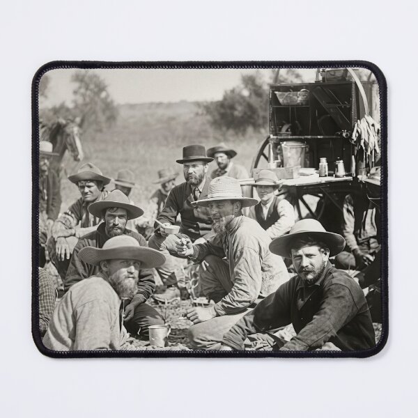 Item preview, Vintage Texas Cowboy Camp Chuck Wagon 1891 Photograph designed and sold by TheSoulOfArt.