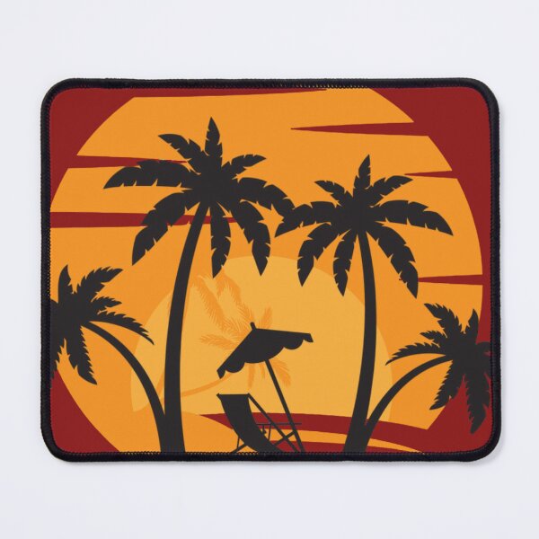 Item preview, Tropical Sunset Palms designed and sold by Novalineastudio.