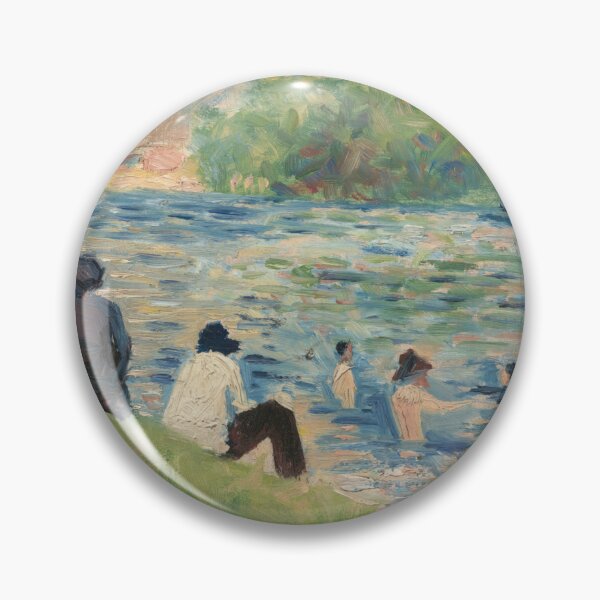 Item preview, Bathers Study for Bathers at Asnières by Georges Seurat: Riverside Poster designed and sold by artofuniverse.