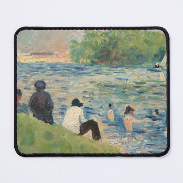 Item preview, Bathers Study for Bathers at Asnières by Georges Seurat: Riverside Poster designed and sold by artofuniverse.