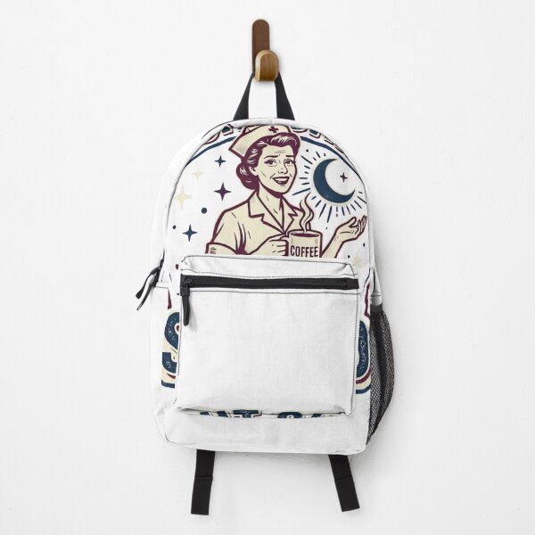 Item preview, Night Shift Squad Retro Badge Nurse Coffee Design designed and sold by urbinet.