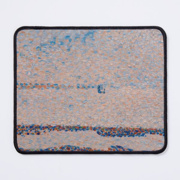 Item preview, Beach at Gravelines by Georges Seurat: Luminous Pointillist Coastal Poster designed and sold by artofuniverse.