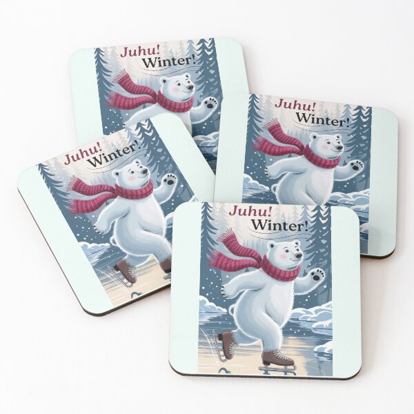 Item preview, Juhu! Winter! – Ice Skating Polar Bear designed and sold by mycreastyle.