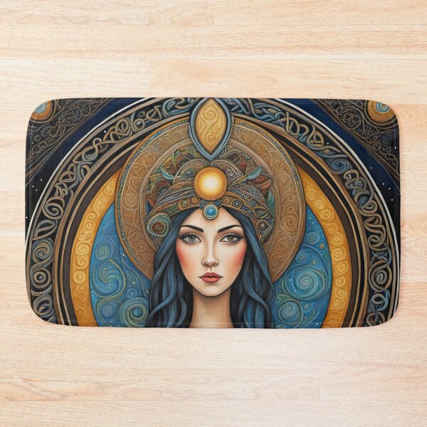 Item preview, Portrait of Celtic priestess, Spirit of Winter designed and sold by Colin Bentham.