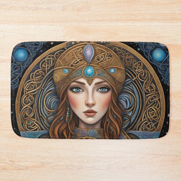 Item preview, Portrait of Celtic priestess, Spirit of Winter designed and sold by Colin Bentham.
