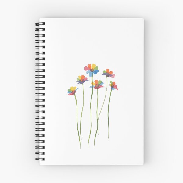Item preview, Watercolor rainbow flowers designed and sold by uunaa.