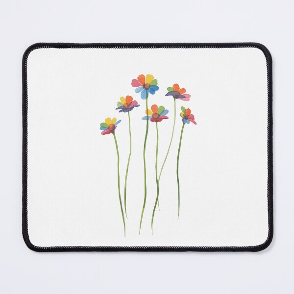 Item preview, Watercolor rainbow flowers designed and sold by uunaa.