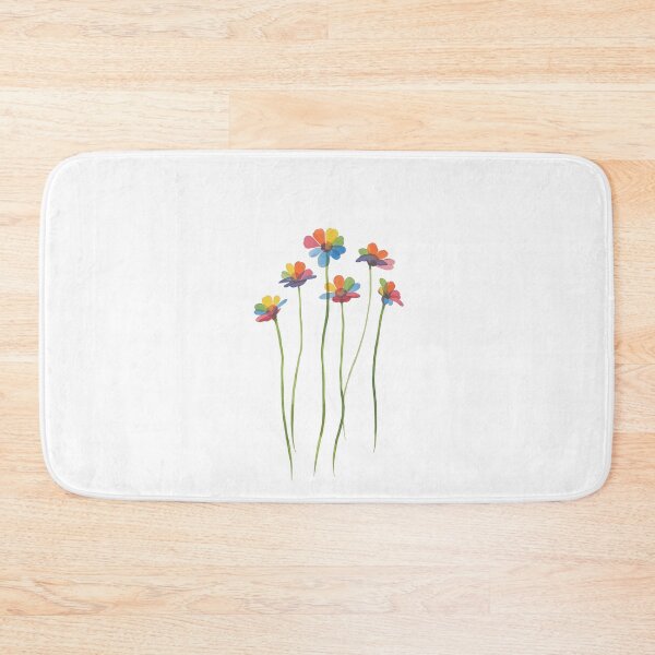 Item preview, Watercolor rainbow flowers designed and sold by uunaa.