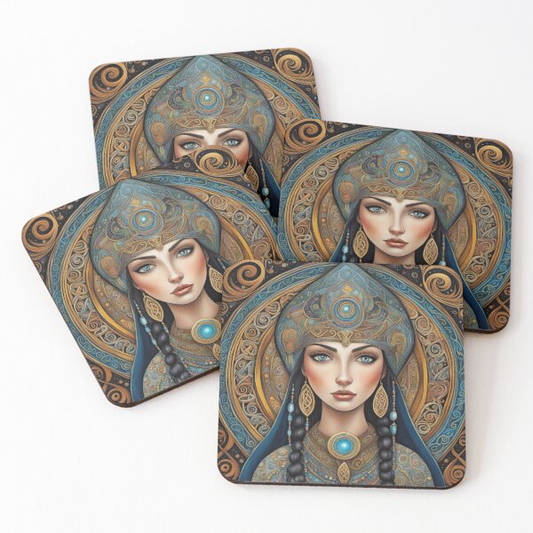 Item preview, Portrait of Celtic priestess, Spirit of Winter designed and sold by Colin Bentham.
