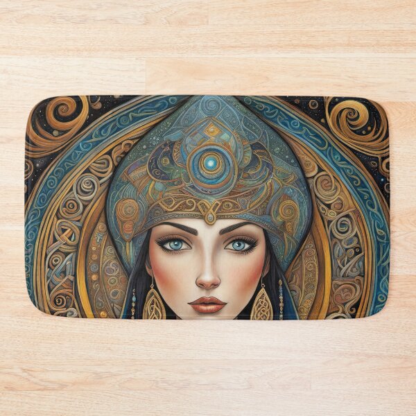 Item preview, Portrait of Celtic priestess, Spirit of Winter designed and sold by Colin Bentham.