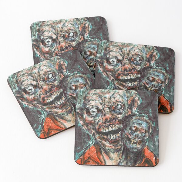 Item preview, Two-Headed Ghoul Expressionist Portrait designed and sold by gurveerpsenaida.